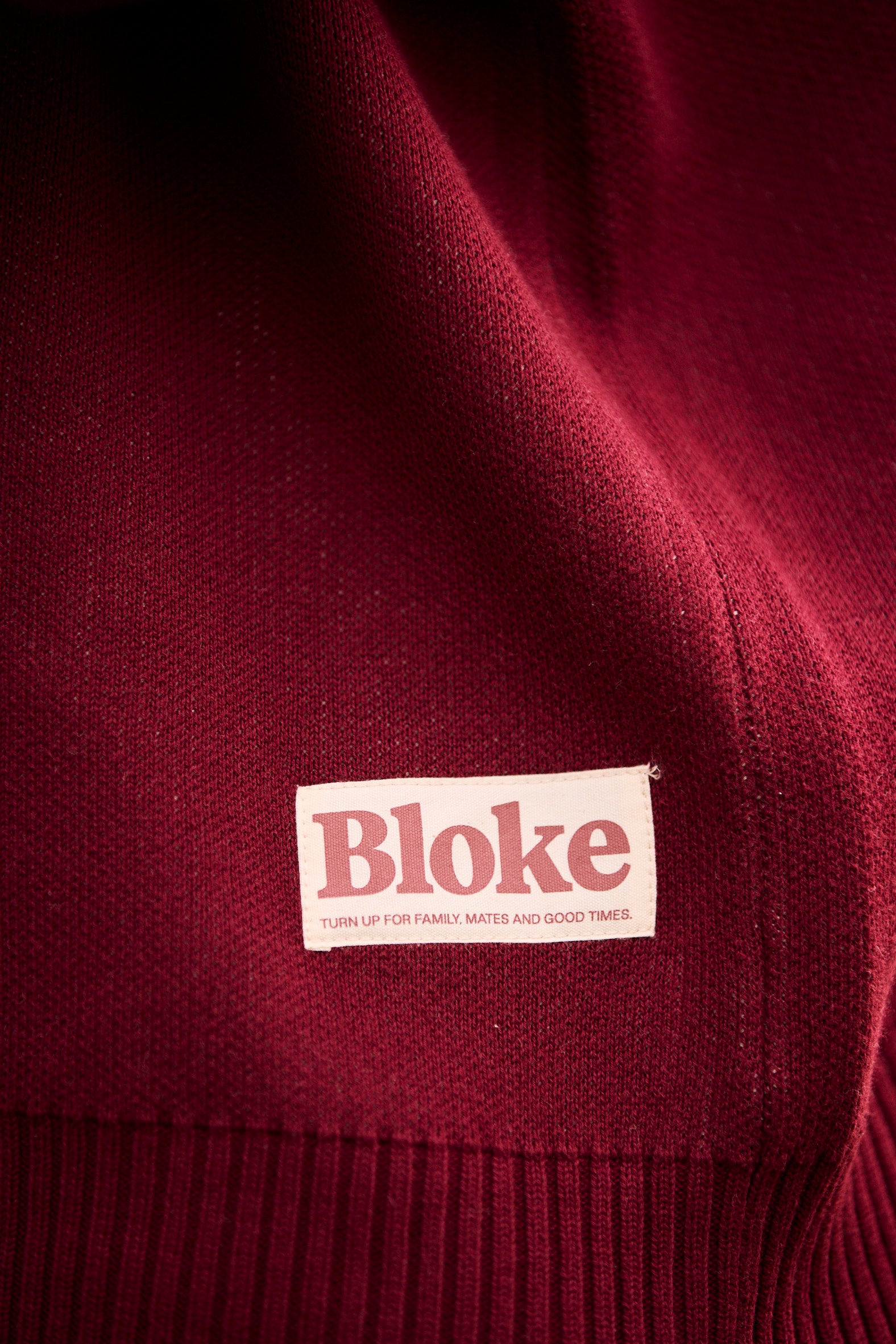 2025 Bloke Maroon Knit Jumper