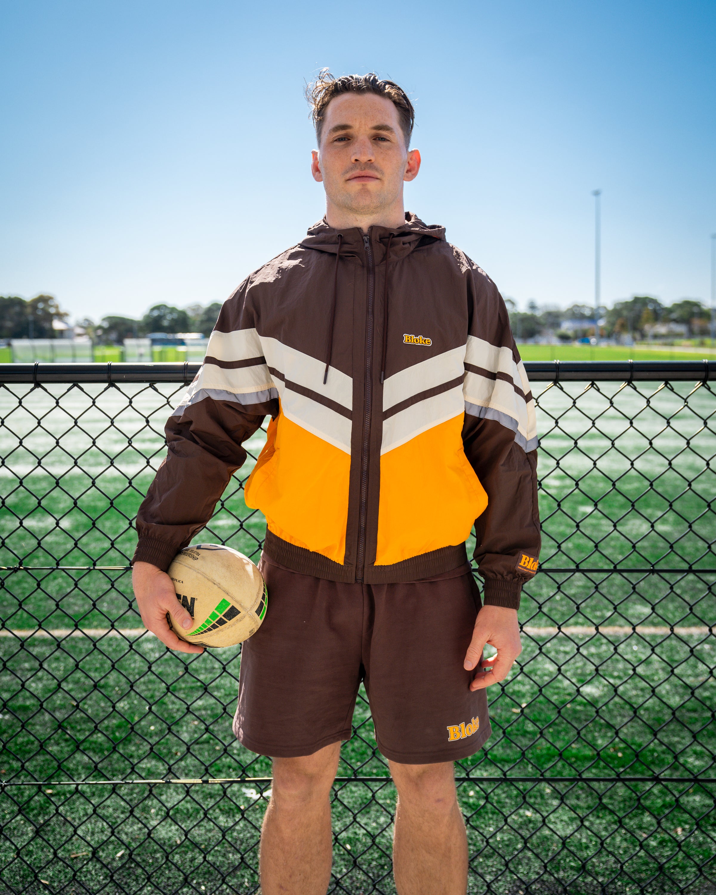 2024 Bloke Spray Jacket - Brown and Orange